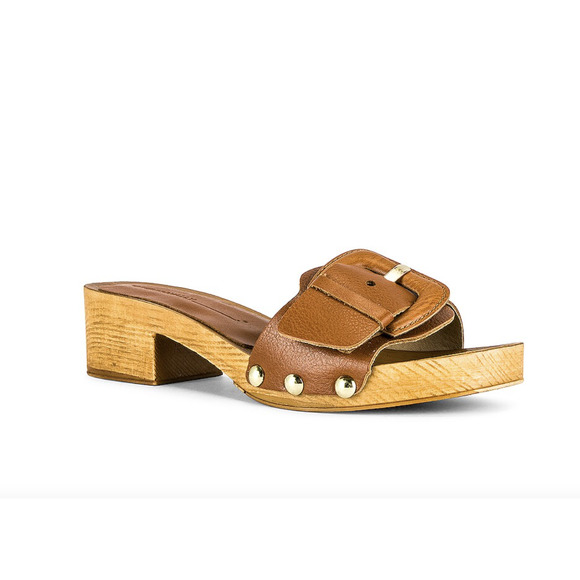 INTENTIONALLY BLANK Shoes - Revolve tan mule sandals